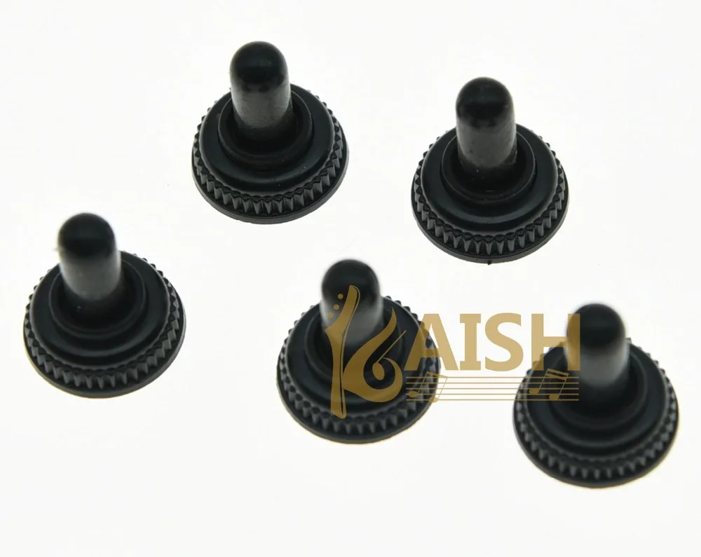 

5x Black Mini Toggle Switch Waterproof Rubber Cap Water Proof Boot Cover Tip