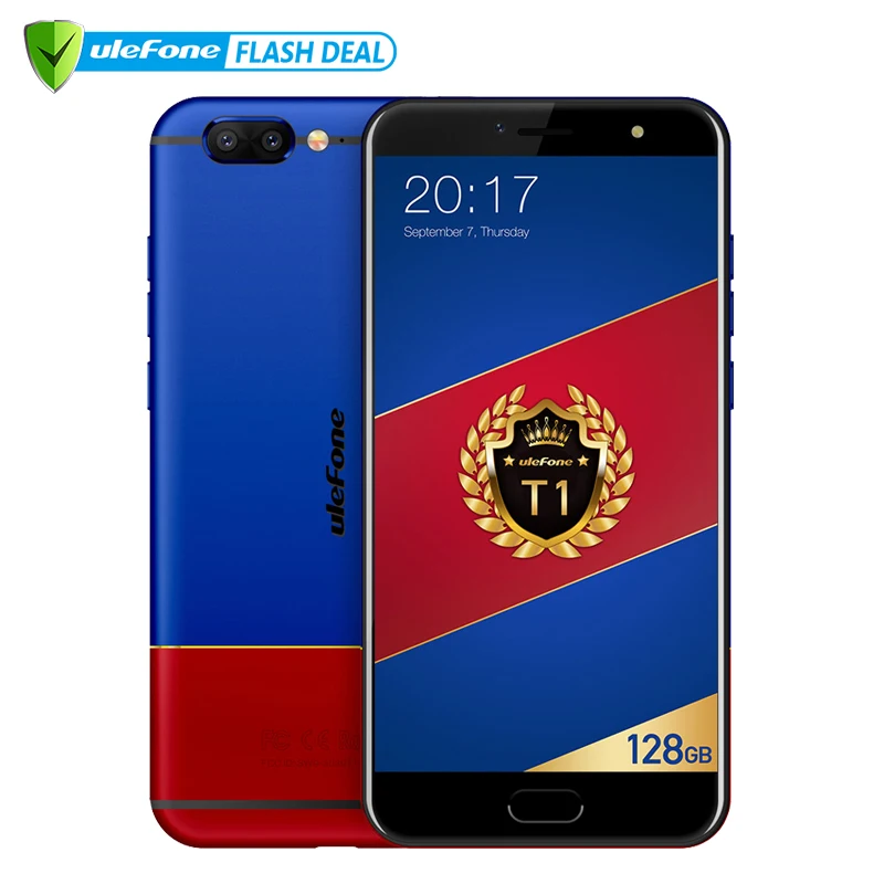 Ulefone T1 Premium Edition Мобильный телефон 5.5 &quotFHD helio P25 Octa core Android 7.0 6 ГБ +128 Двойная камера