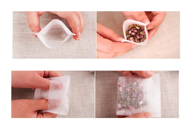 100 шт./лот чайные фильтры из кукурузного волокна новые пла биоразлагаемые