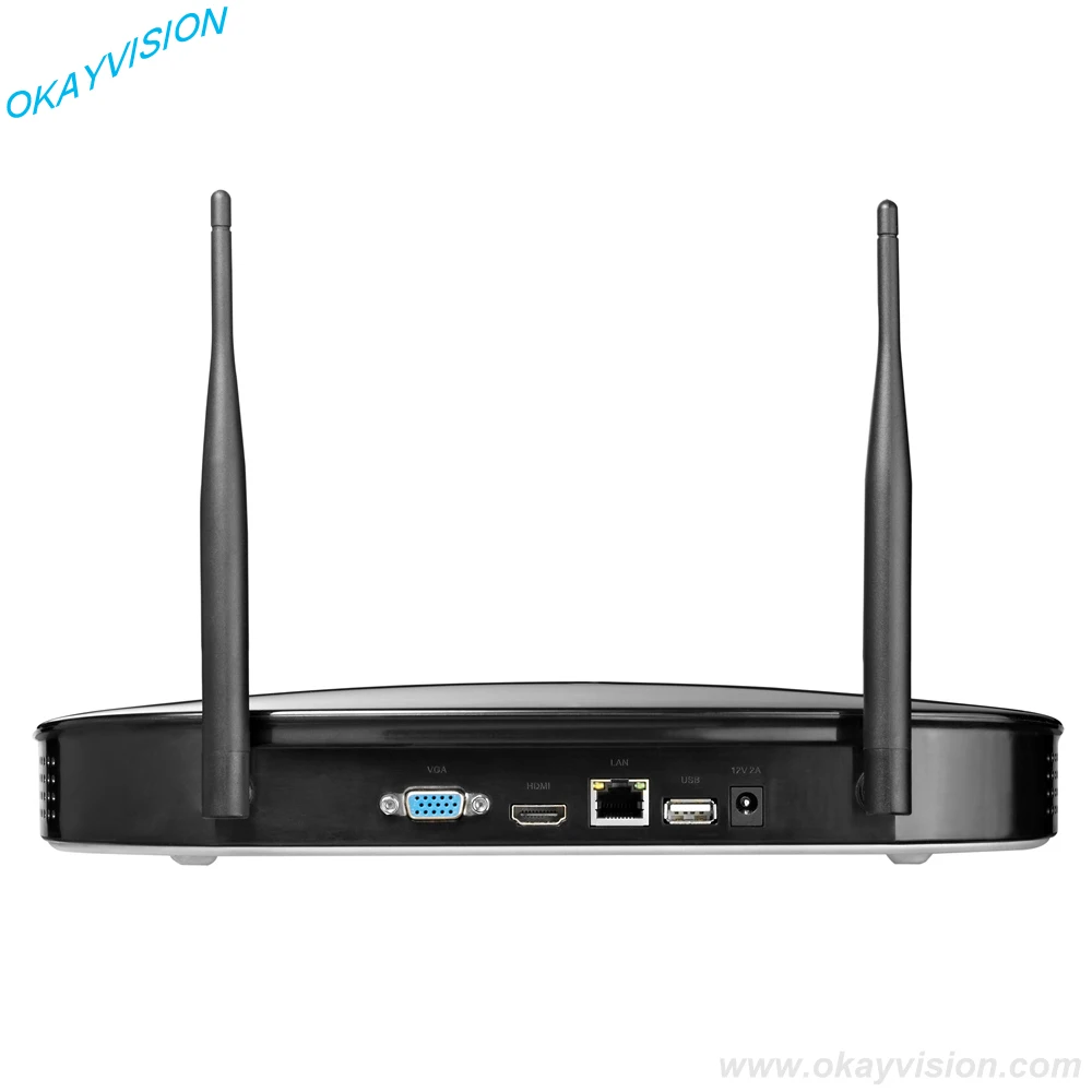 4ch P2P 1.0mp Беспроводной комплект видеонаблюдения 720 P ONVIF VGA HDMI выход NVR WI-FI IP Камера
