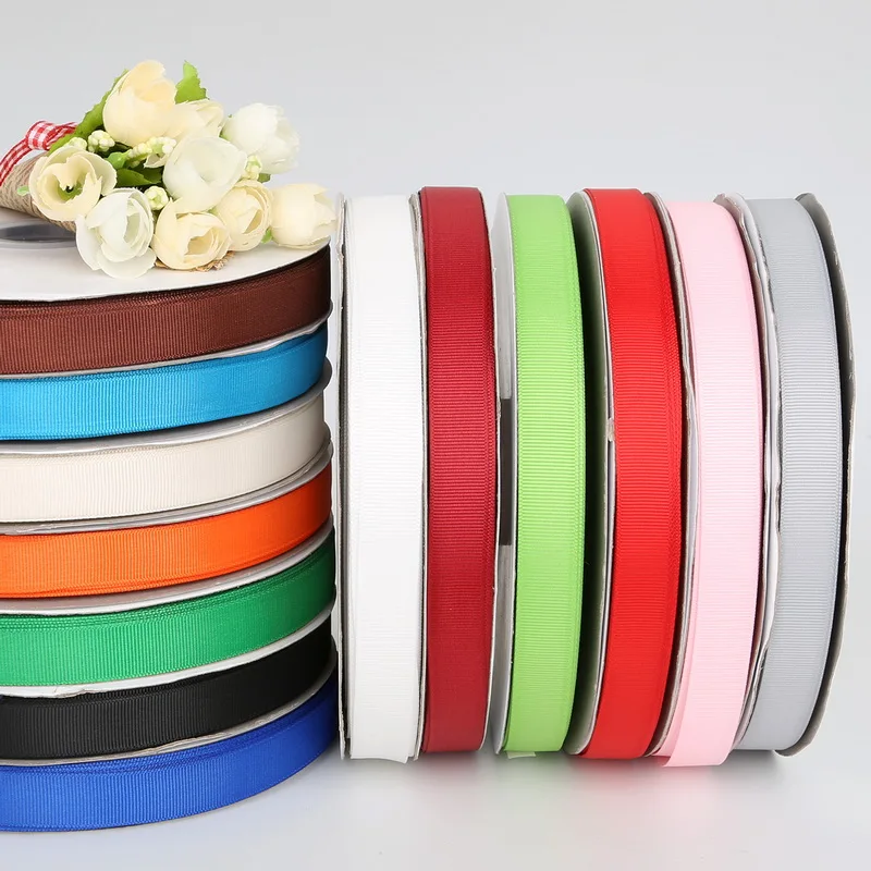 100 ярдов 15 мм (5/8 &quot) Grosgrain ленты для свадебного украшения DIY головные уборы