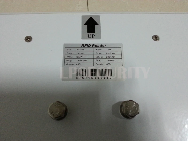 1 15 метров RS232 Wiegand26 Встроенная линейная поляризация 12dbi uhf rfid считыватель дальнего