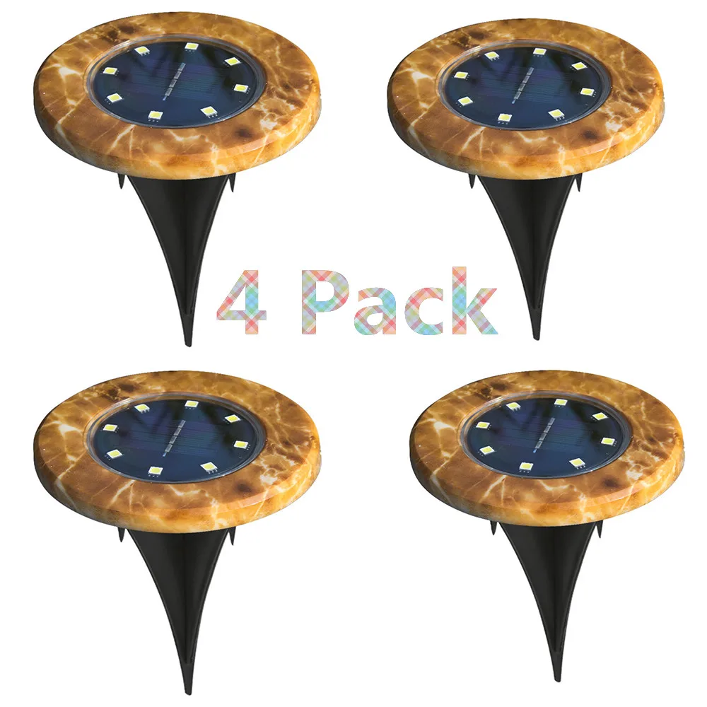 На солнечных батареях Pathway Ground Lights LED Наружное водонепроницаемое садовое