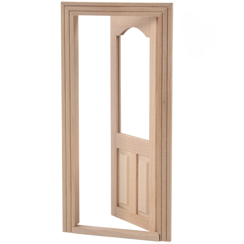 Кукольный домик миниатюрная деревянная дверь мебель модель DIY Неокрашенная