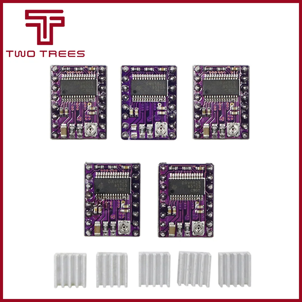 10 шт. 3D-принтеры StepStick DRV 8825 DRV8825 Драйвер шагового двигателя несущий модуль Reprap 4-секционный измельчитель для специй с 4 слоев PCB пандусы 1,4+ радиатор