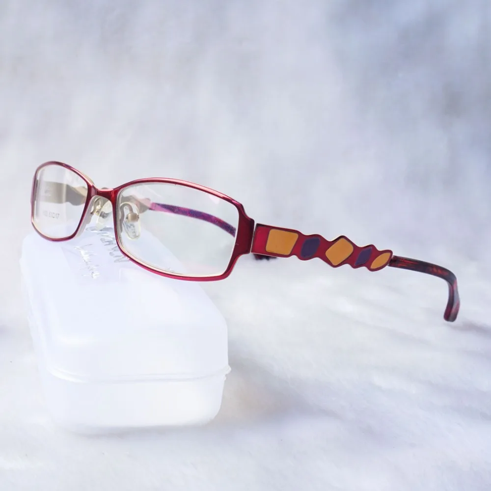 2017 Ретро женские очки с прозрачными линзами роскошные из сплава цветочные