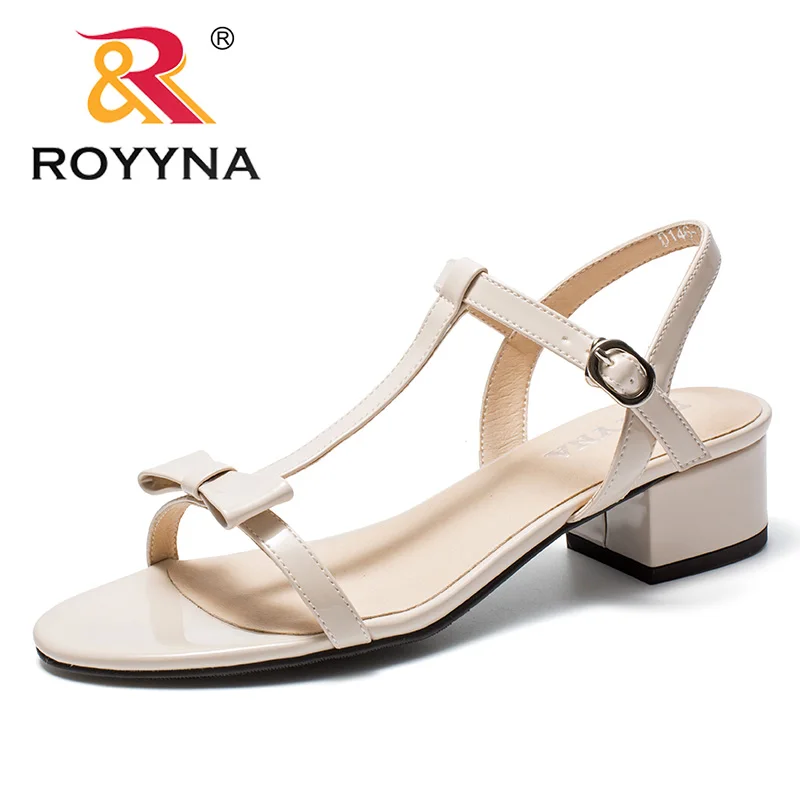 ROYYNA/Новое поступление Модные стильные женские босоножки Минималистичный дизайн