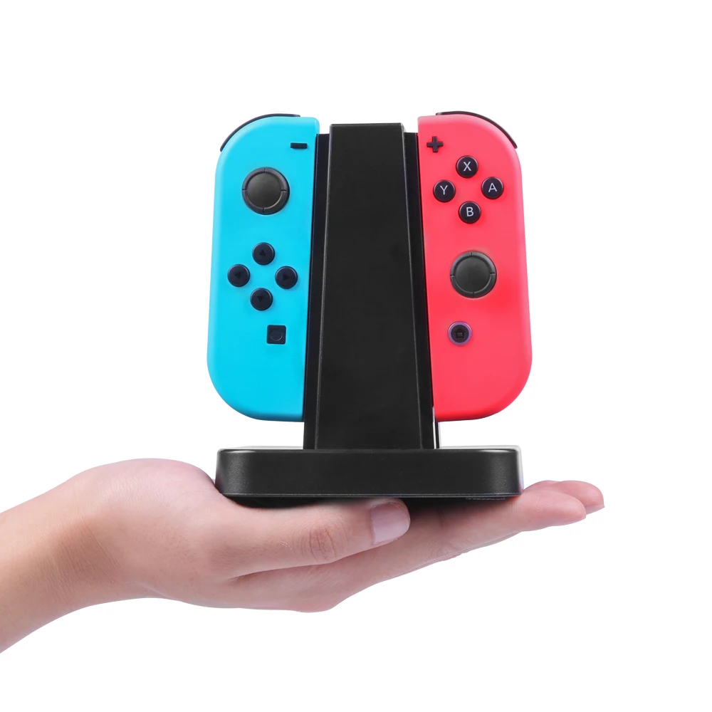 Зарядная док станция для Nintendo Switch Joy Con 4 в 1 подставка быстрой зарядки со