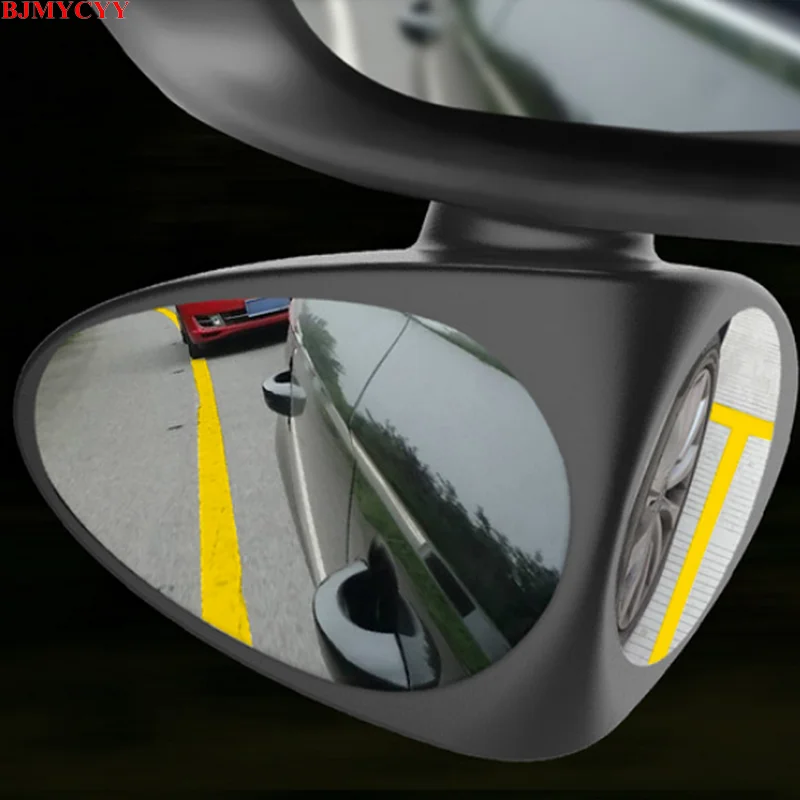 

BJMYCYY 2 in 1 Car Blind Spot Mirror Wide Angle Mirror 360 Rotation Adjustable Rear and front wheel Car View mirror