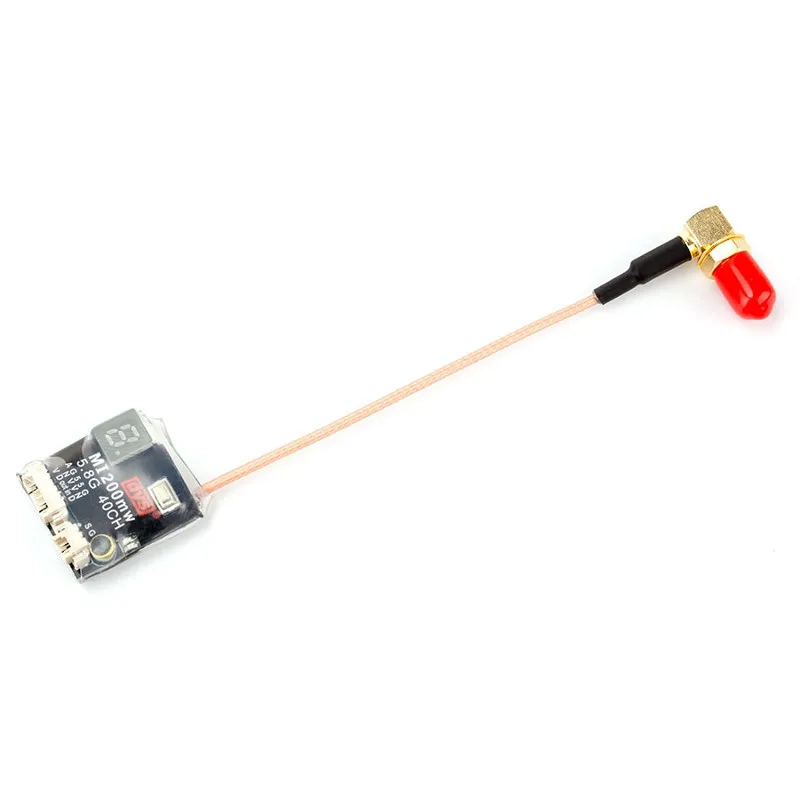 DYS MI200MW Pigtail VTX25mW 200 mW переключаемый 5 8G 40CH AV FPV передатчик SMA прямой угол разъем для