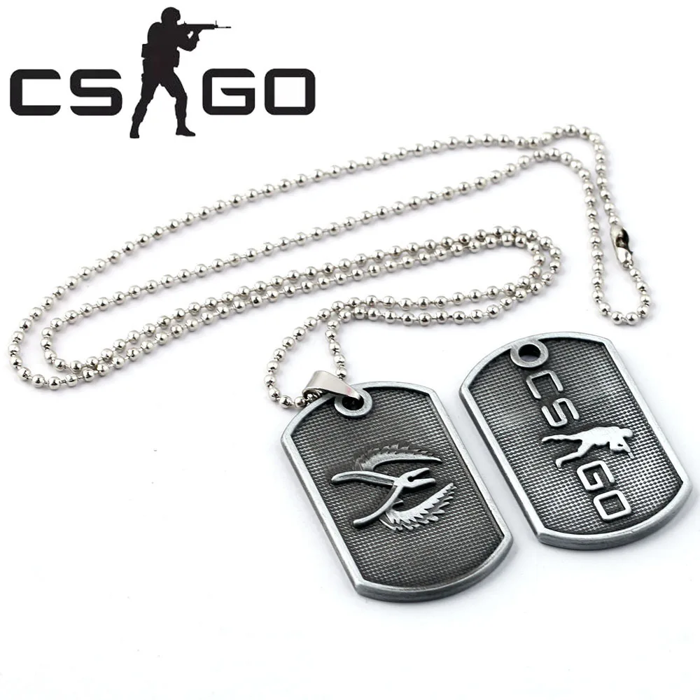 SamYeung 4 стиля CS GO CT $ T ожерелье для мужчин CSGO Gun нож крыло аниме Neckless Collier Homme мужские