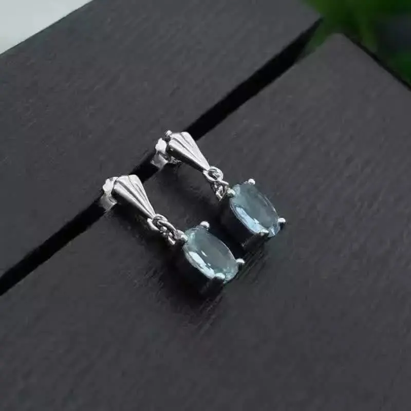 Женские серьги пусеты Fidelity из натурального серебра 925 пробы 4*6 мм|stud earrings|natural