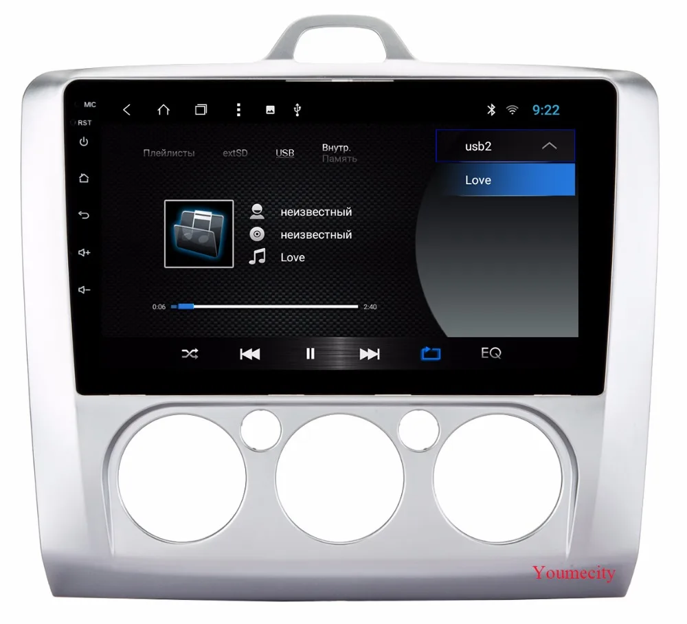 Android 9,0 автомобильный dvd-плеер для Ford focus 2 3 2006 2007 2008 2009 2010 2011 ips экран wifi+ Радио 2 грамма Восьмиядерный видео gps