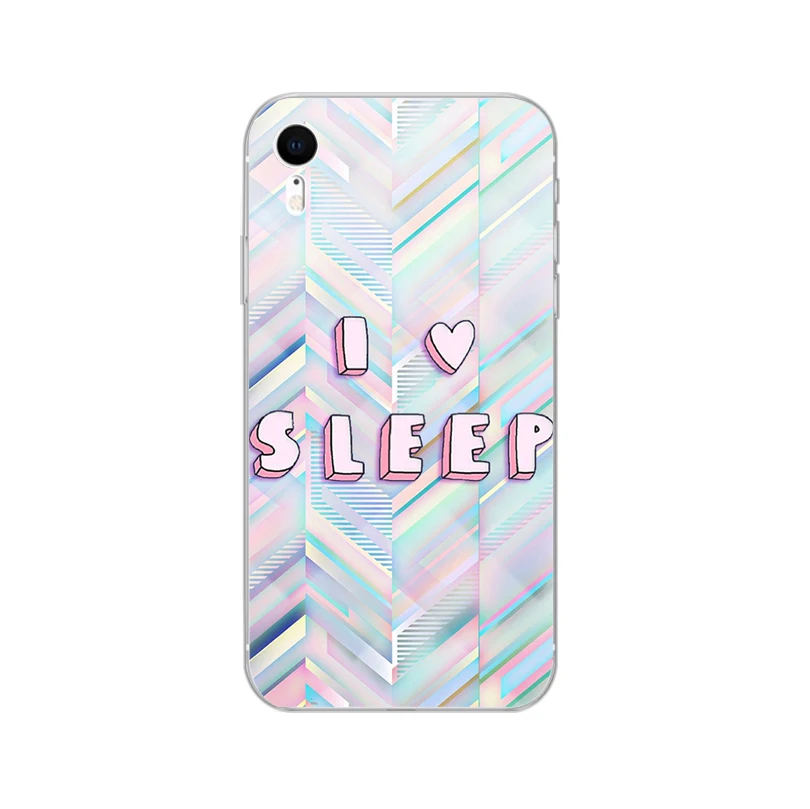 Чехлы для телефонов с текстовым узором ciciber iphone 8 7 6 6S Plus 5S SE X XR XS MAX мягкий чехол из