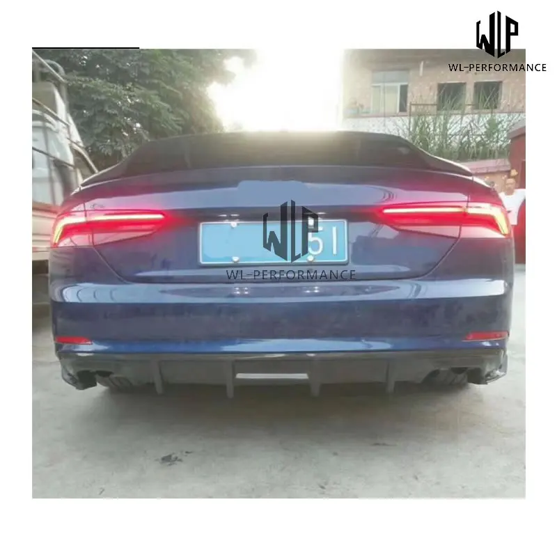 А5 RS Стиль углеродное волокно передний бампер губа задний диффузор боковые юбки