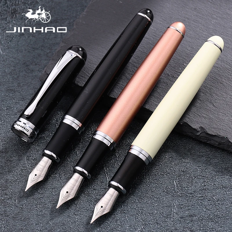 Роскошные Jinhao X750 перьевая ручка высококачественные чернила из нержавеющей стали