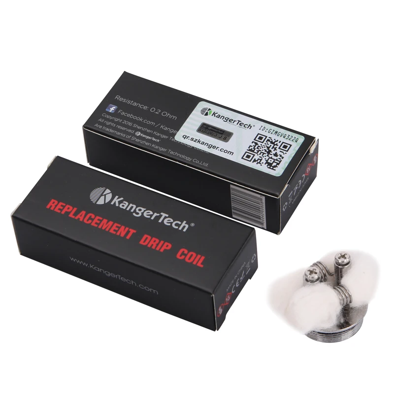 100% оригинальная капельная катушка Kanger 0.2ohm kangertech сменная dripbox для kanger 3 шт./лот |