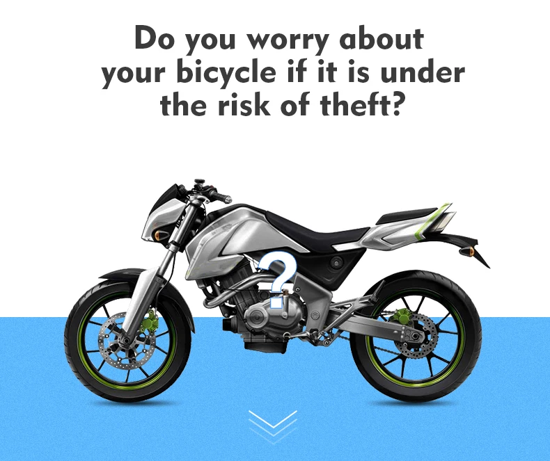INBIKE Противоугонный замок для колес мотоцикла с дисковым тормозом замок безопасности для велосипеда замок для велосипеда с 3 ключами и отправкой сумки с сигнализацией