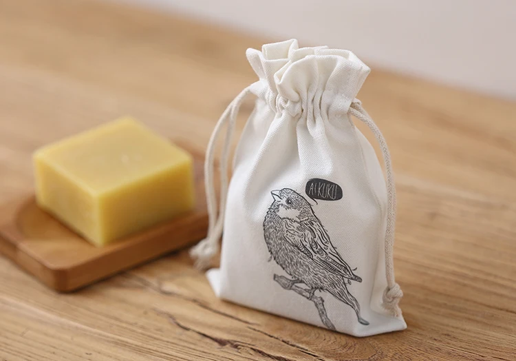 Сумка на шнурке из органического хлопка и льна с индивидуальным логотипом|bags