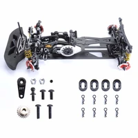110 4wd drift red carbon fiber rc racing car drive shft frame kit chassis g4 hotsa rc racing car accessories