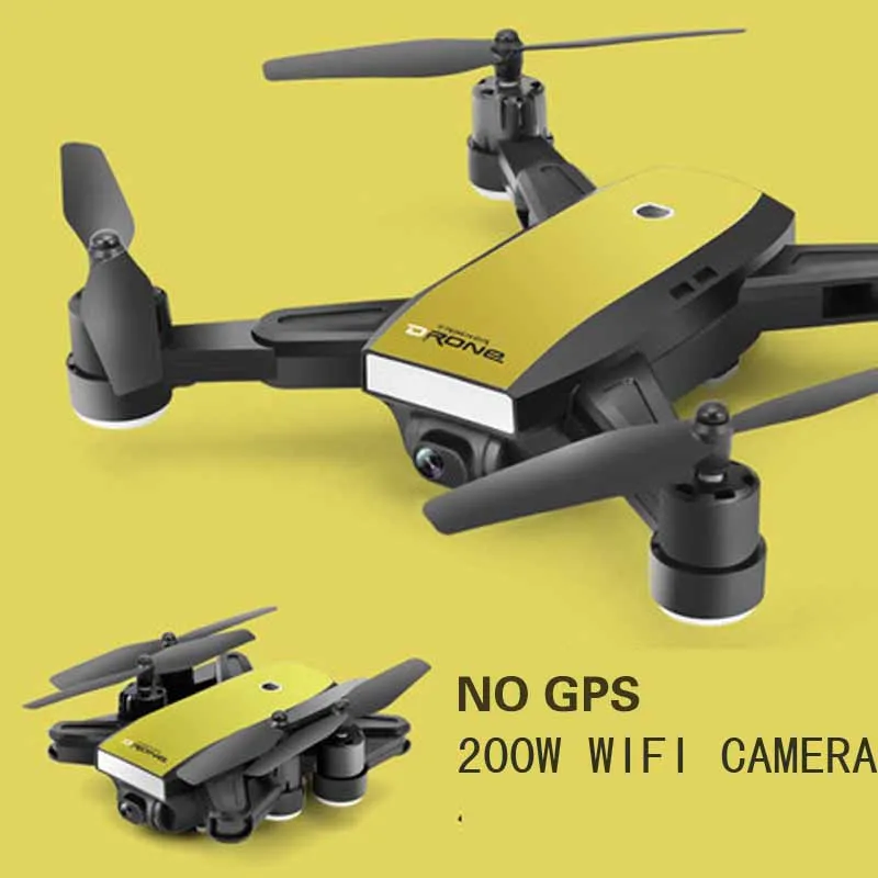 Складной мини Дрон для селфи OTPRO Радиоуправляемый X28W с Wi Fi FPV камерой 0 3 Мп или 2 GPS
