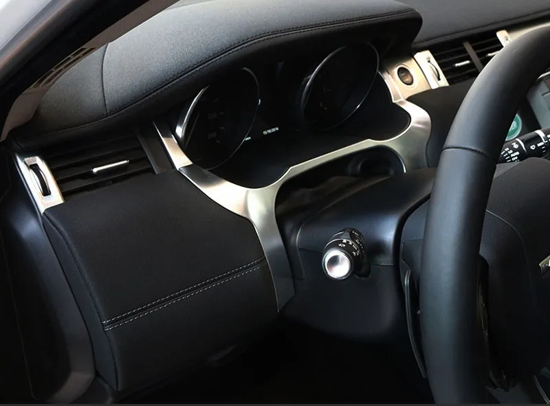 Для Land Rover Range Rover Evoque 2012- Автомобильный Интерьер Передняя панель край крышка рамка отделка ABS хром аксессуары для LHD