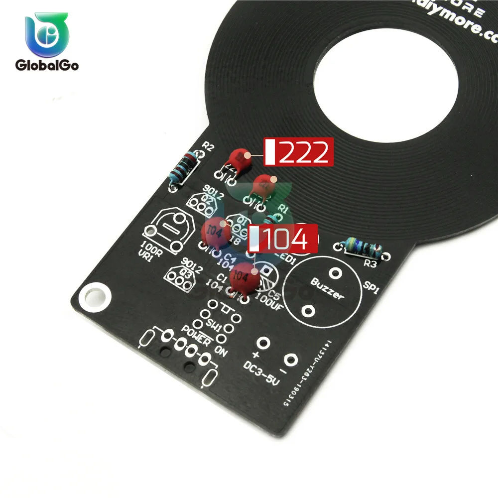 Электронный металлоискатель DC 3 V-5 V 60mm Бесконтактный Датчик Модуль платы DIY металлоискатель