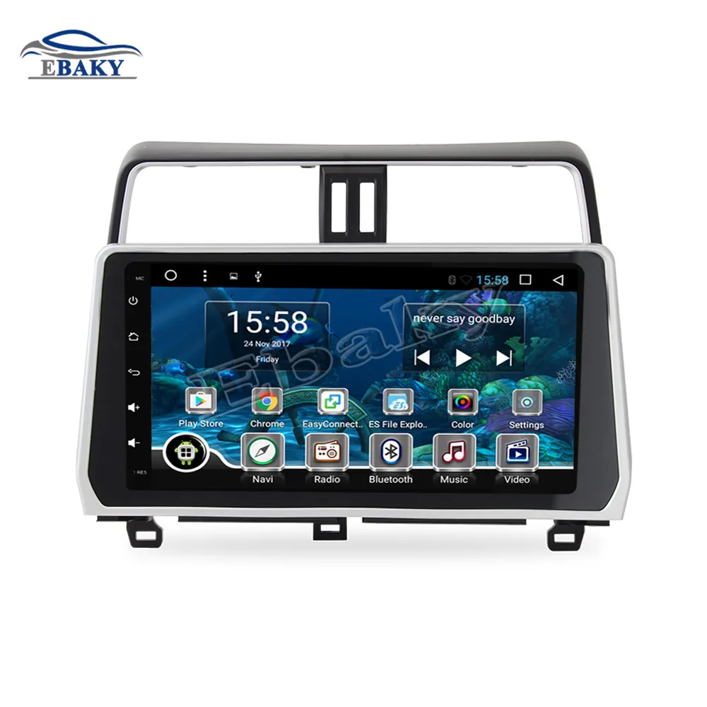 NaviTopia 10 2 дюймовым Octa Core Android 7 1 8 автомобиля DVD gps навигации для Toyota Prado новой 2018 2019
