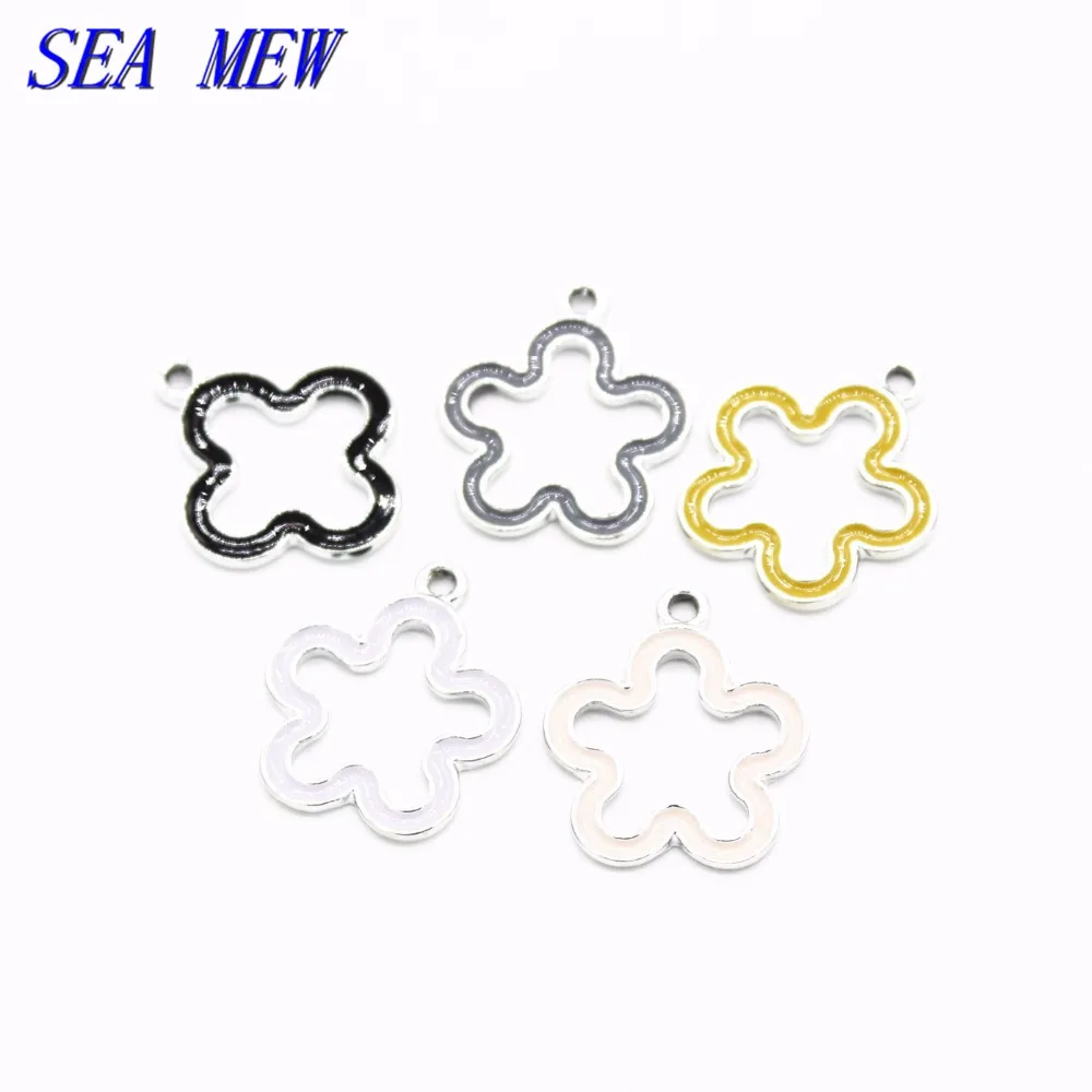 Чайка смешанные 21*25 мм модные Стиль металлического сплава капли глазури цветы