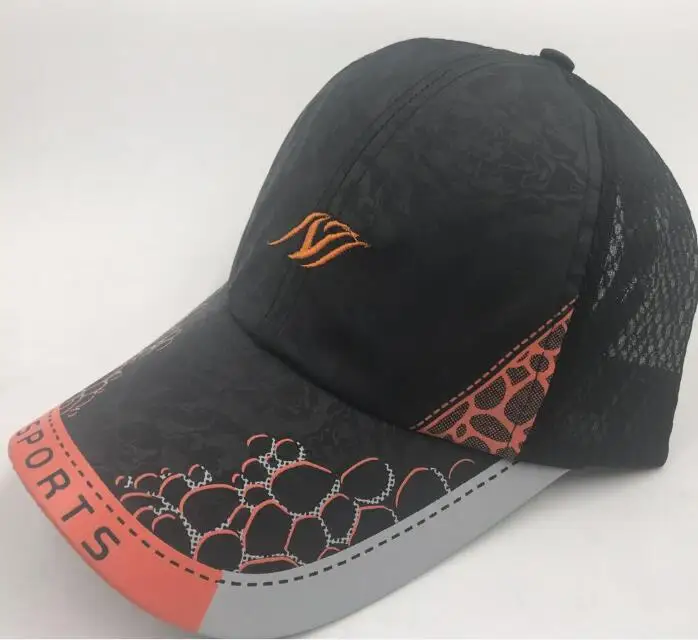 BLACK Бренд UNIKVOW унисекс спортивные бейсболки мотоциклетные cap Свет шляпа быстросохнущие для мужчин и женщин Повседневная летняя обувь hat откр - Цвет: BLACK