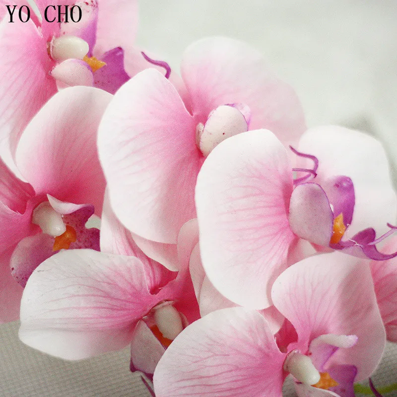 Шелковые орхидеи украшения для свадьбы искусственные цветы шелковые настоящие