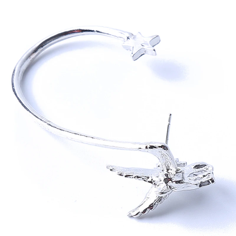 Уникальные серьги-гвоздики Pegasus Star Harajuku, мягкие серьги в виде единорога, модные серьги-гвоздики для женщин, ювелирные изделия Букле д 'Орель, 1 шт