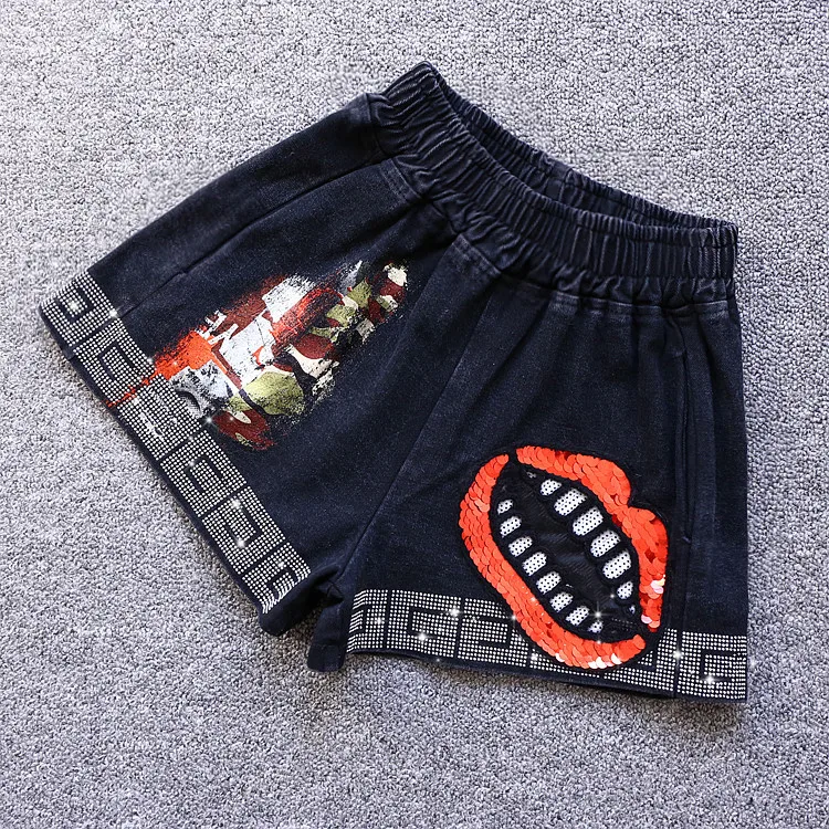 2019 Весна Новые Модные женские шорты джинсы сексуальные Облегающие Тренировки