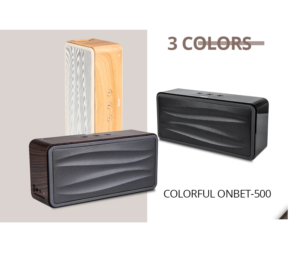 Divoom ONBET 500, Беспроводная Bluetooth колонка, Ретро стиль, антикварная, HiFi, для дома, высокая мощность, для улицы, сабвуфер, под дерево, звук, 3d, объемный