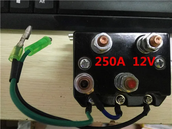 250A 12V Rele 24vdc 250 A 450 A релейная Лебедка 12 В dc контактор лебедка реле 24 В реле 24 В dc лебедка соленоид 12 вольт реле - Габаритные размеры: 250A 12V