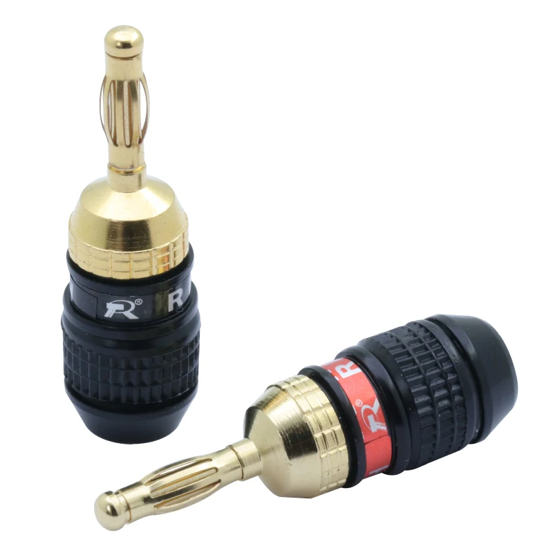 10 шт. вилки типа банан|connectors gold|speaker banana plug connectorspeaker connectors |