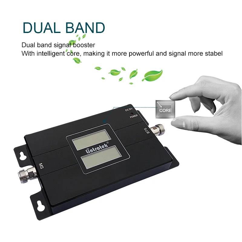 

Lintratek 2G 4G GD 900 Cellular Amplifir GSM 1800 LTE Mobile Phone Booster 2G 4G 65dB Dual Band Signal Booster KW17L Amplifier