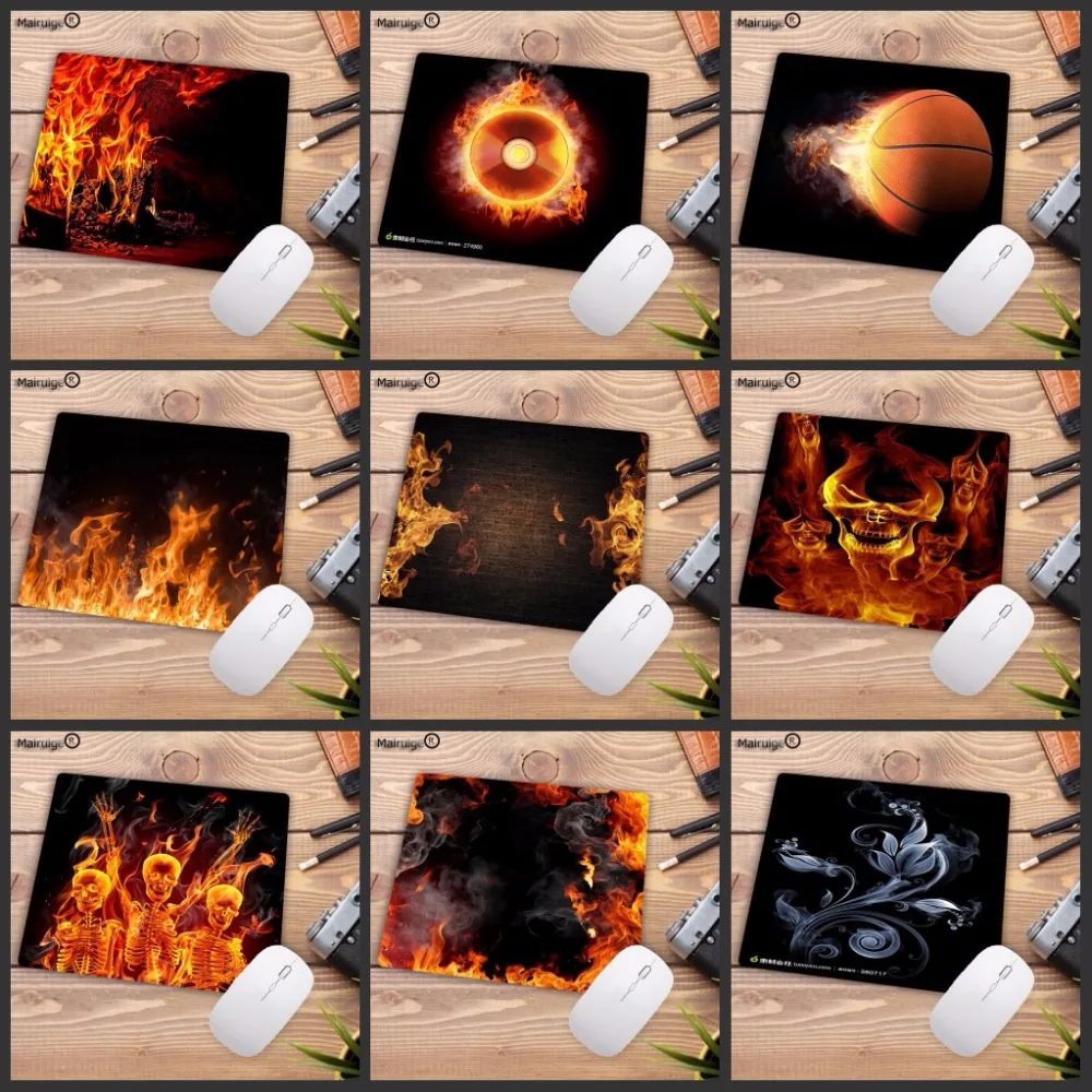 

Недорогой коврик для мыши Mairuige с принтом пламени для России, удобный коврик для мыши, игровой коврик для мыши с скоростью, размер 180*220*2 мм