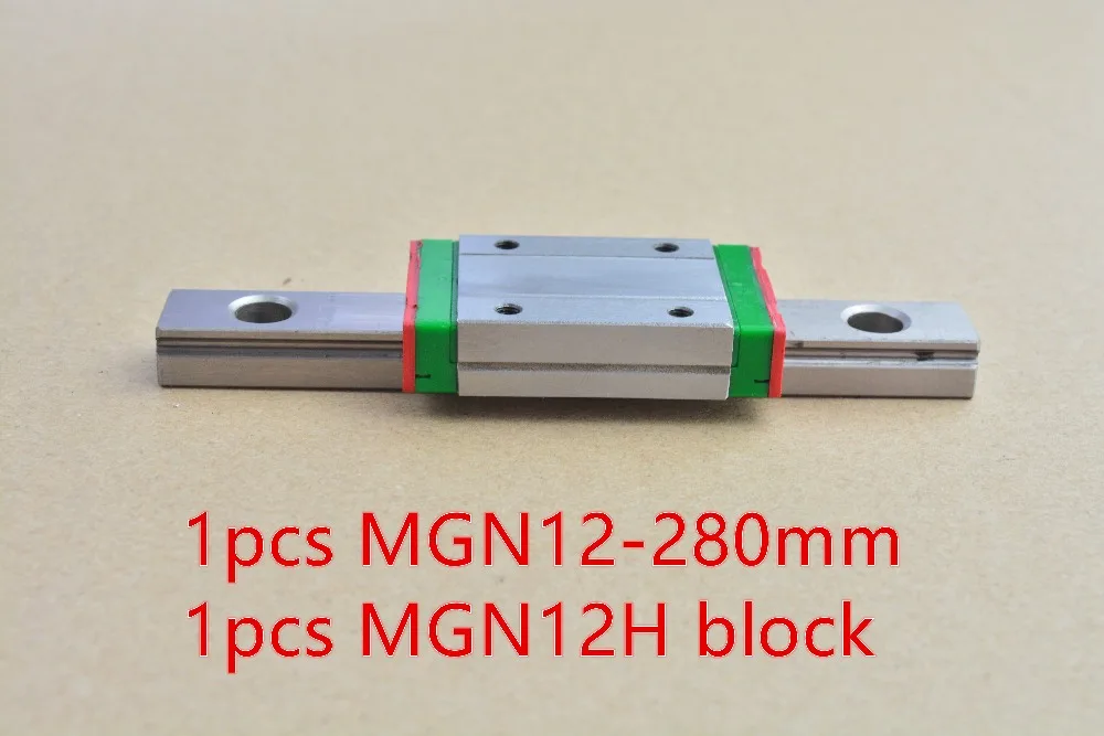 MR12 12 мм линейная направляющая MGN12 280 с подшипником слайдера MGN12C или MGN12H 1 шт. |