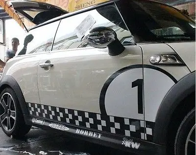 Графический стикер в шахматном стиле для Mini Cooper clubman countryman hardtop R50 R53 R55 R56 R60 R61 F55 F56 |