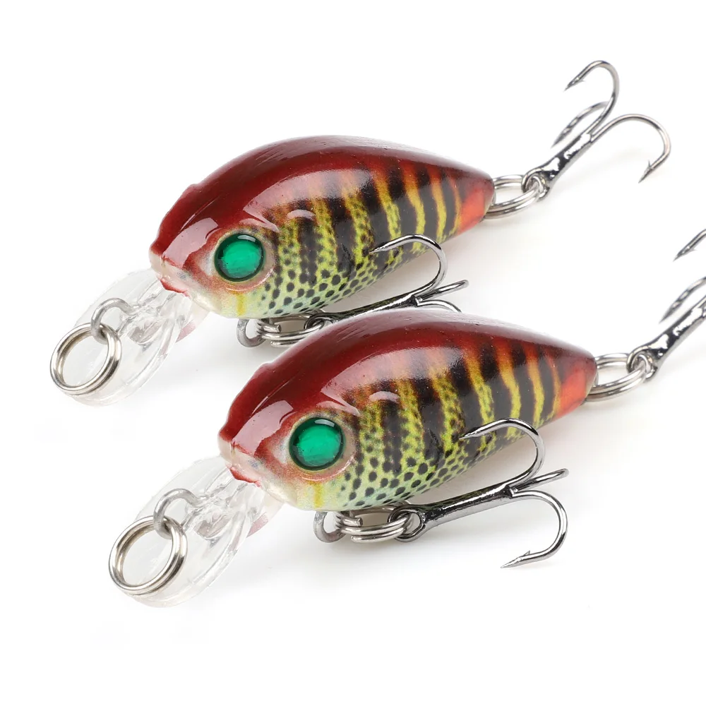 Model 5 DONQL 2pcs/lot Painted Crankbaits Minnow Fishing Lures 4.7cm 4g Wobblers For Trolling Artificial Hard Swim Bait Fishing Tackle - Цвет: Model 5