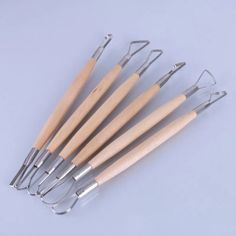 Искусственные полезные инструменты для резьбы по глине обычный плоский