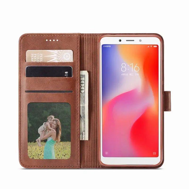 Чехол для Xiaomi Redmi 6, чехол для Redmi 6 Pro, кожаный флип-чехол-кошелек, чехол для Xiaomi Redmi 6 Pro, чехол для телефона Redmi6, чехол