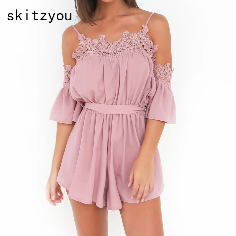 Skitzyou Boho Летний пляж Повседневное Для женщин сексуальные комбинезоны на