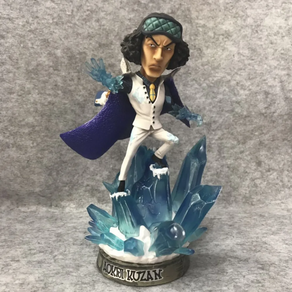 Один кусок Kuzan GK ледяной эффект Aokiji Kohza военно морской флот Luffy Robin 18 см ПВХ фигурка