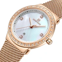 naviforce womens watch luxury rhinestone fashion ladies watches date waterproof quartz wristwatch clock female relogio feminino