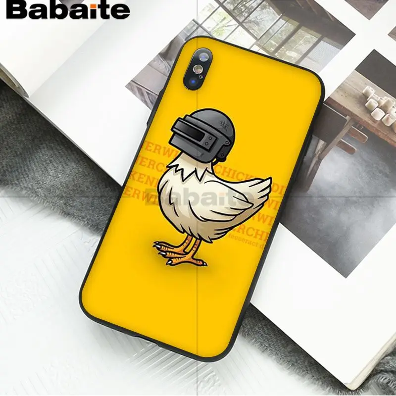 Babaite PUBG Высокое качество Аксессуары для телефонов Чехол для iPhone 8 7 6 6S Plus 5 5S SE XR X XS MAX Coque Shell
