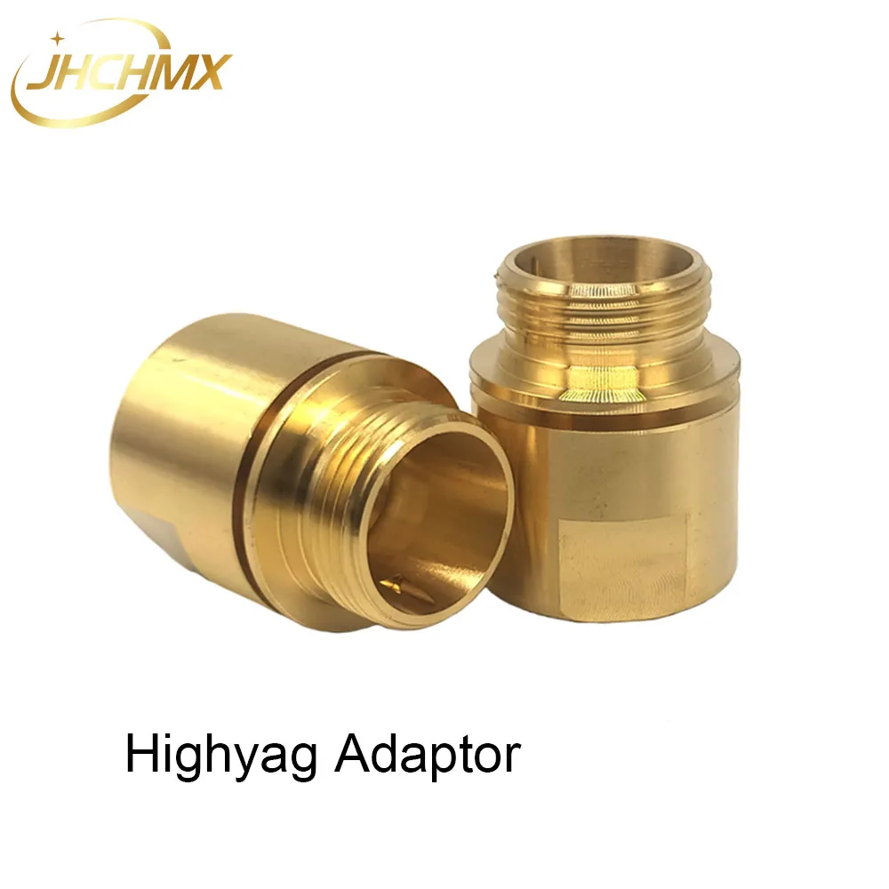 Free Shipping 5pcs/lot Highyag Adaptor Nozzles Body Holder Copper HAN'S Fiber Laser Head Connector