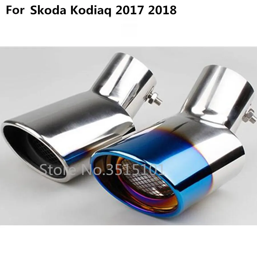 Глушитель выхлопной трубы для Skoda Kodiaq 2017 2018 2019 2020 из нержавеющей стали|pipe end|muffler
