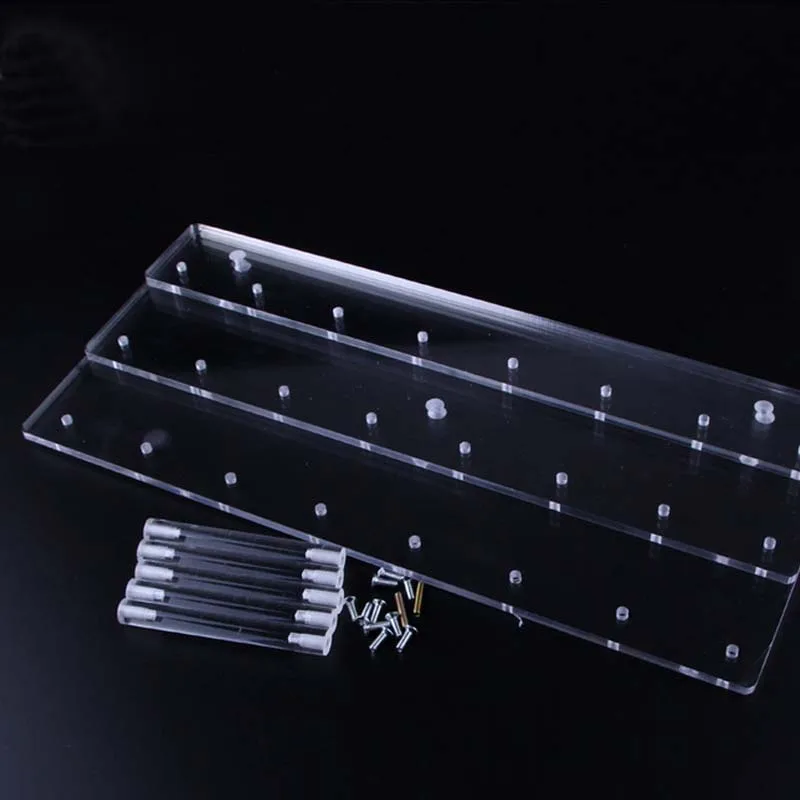 Акриловый прозрачный 3 слойный дисплей для часов полка рамка 24 стенды Браслет